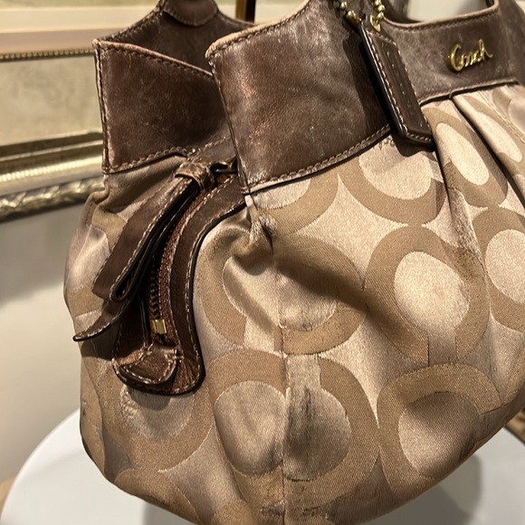 Coach Rehab Monogram Brown and Tan Women's Bag - Picture 8 of 15